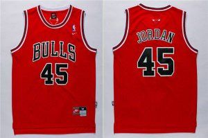 Maillot De Basket Chicago Bulls Michael Jordan 45 Engrener Rouge